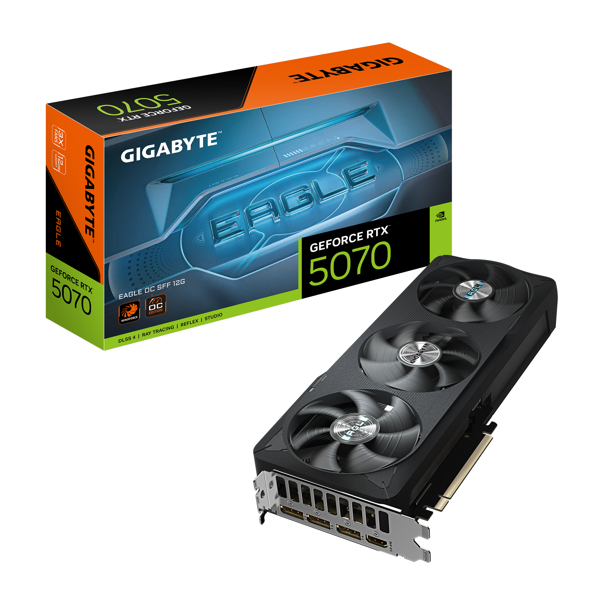 כ.מסך GIGABYTE GeForce RTX 5070 EAGLE OC SFF 12G